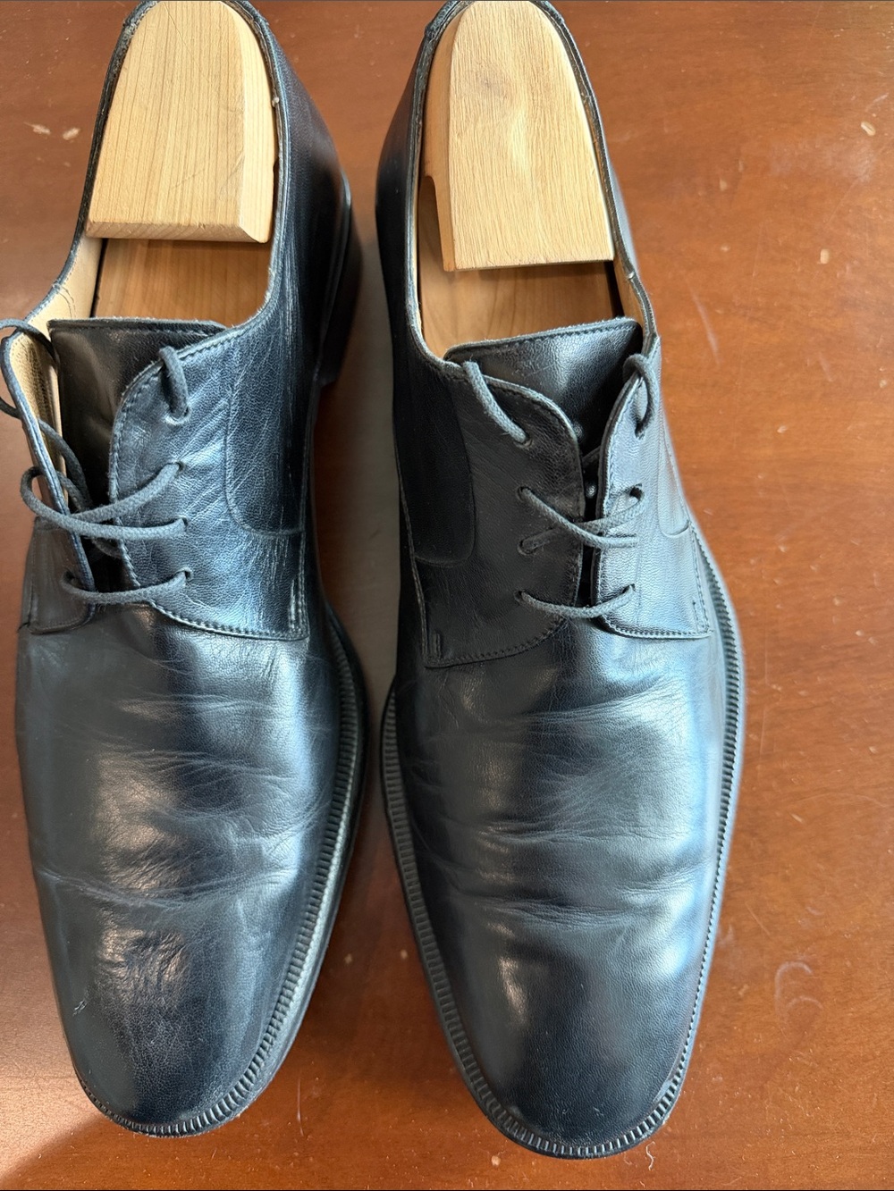 Bruno Magli Black Leather Men’s Chukka Boots